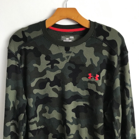 Under Armor Camo Crew Neck Long Sleeve Shirt L - Picture 3 of 11